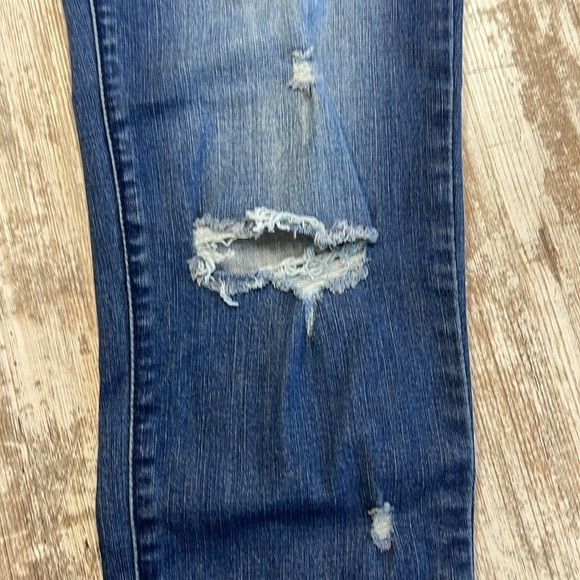 Mac and Me You Are So Loved Distressed Straight Leg Jeans Size 6 - Picture 5 of 10